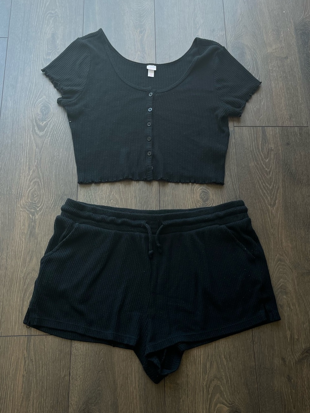 Colsie Ribbed Matching Lounge Set